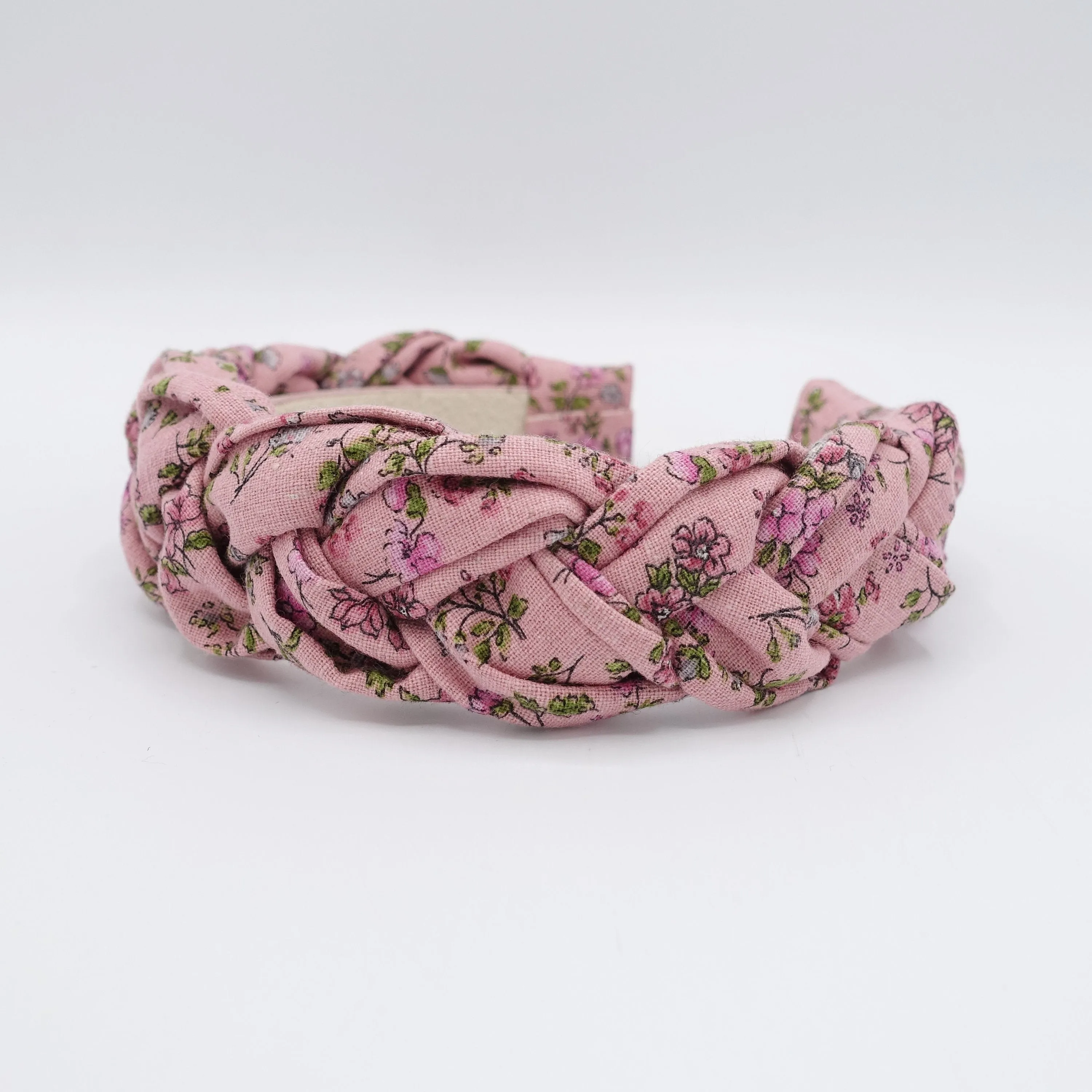 floral braided headband dawn flowers cotton floral hairband for women