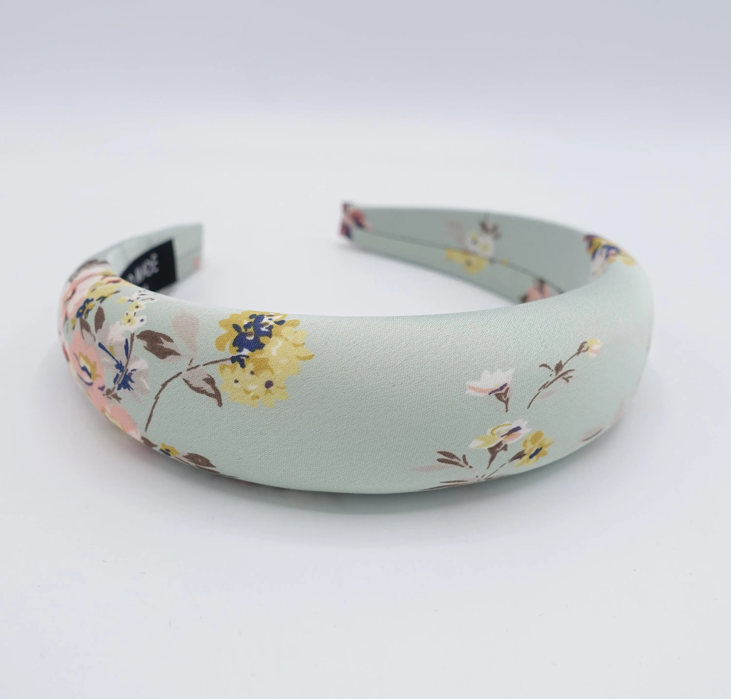 floral headband, padded headband, floral padded headband for women