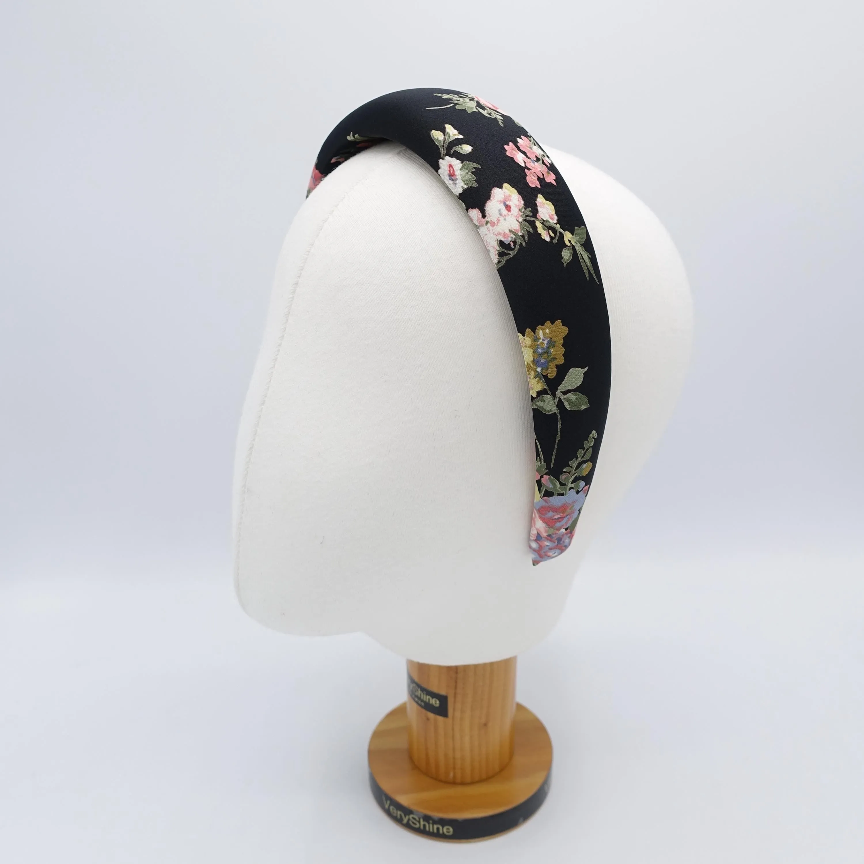 floral headband, padded headband, floral padded headband for women