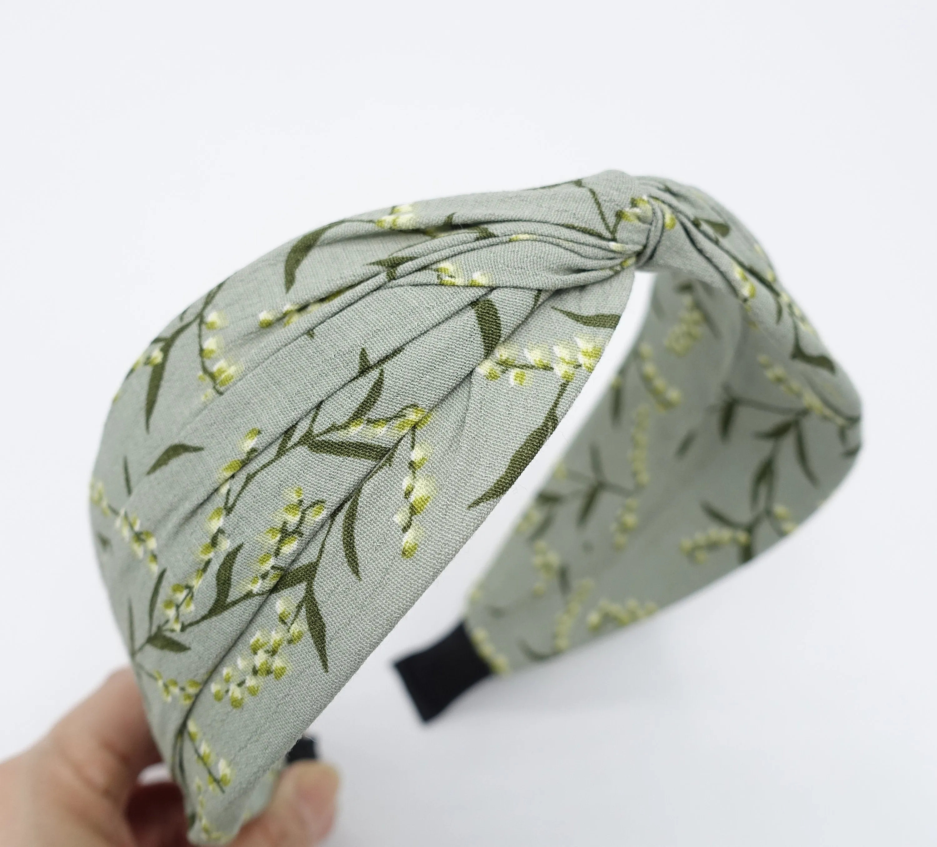 floral headband twist hairband plant print hair accessory for women