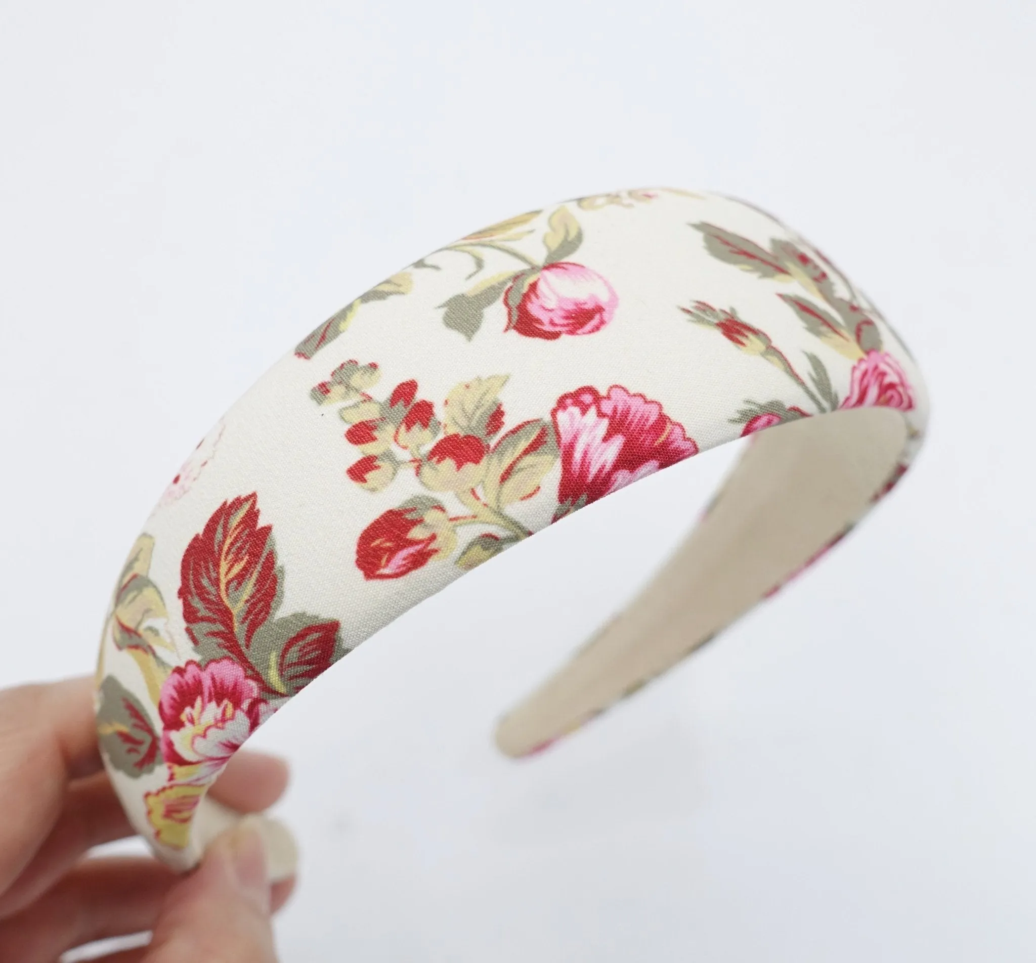 floral print padded headband women hairband hair accessory