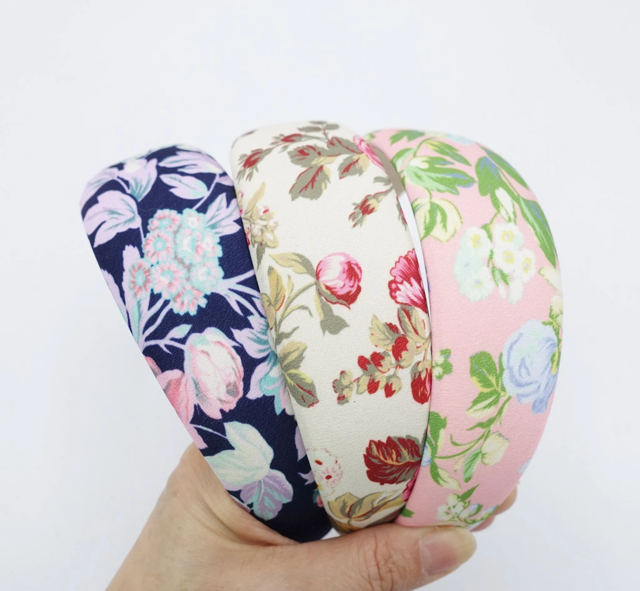 floral print padded headband women hairband hair accessory