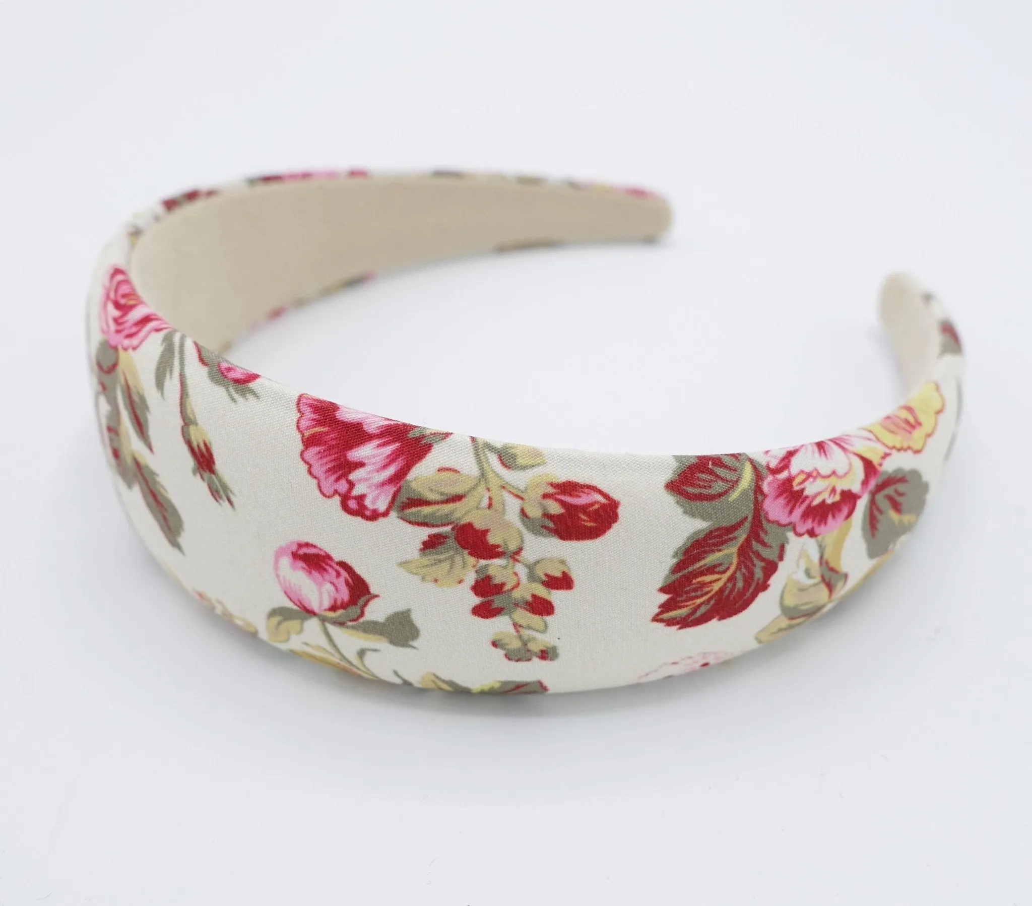 floral print padded headband women hairband hair accessory