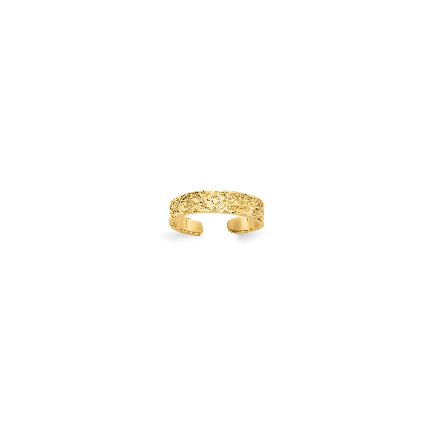 Flower Toe Ring (14K)