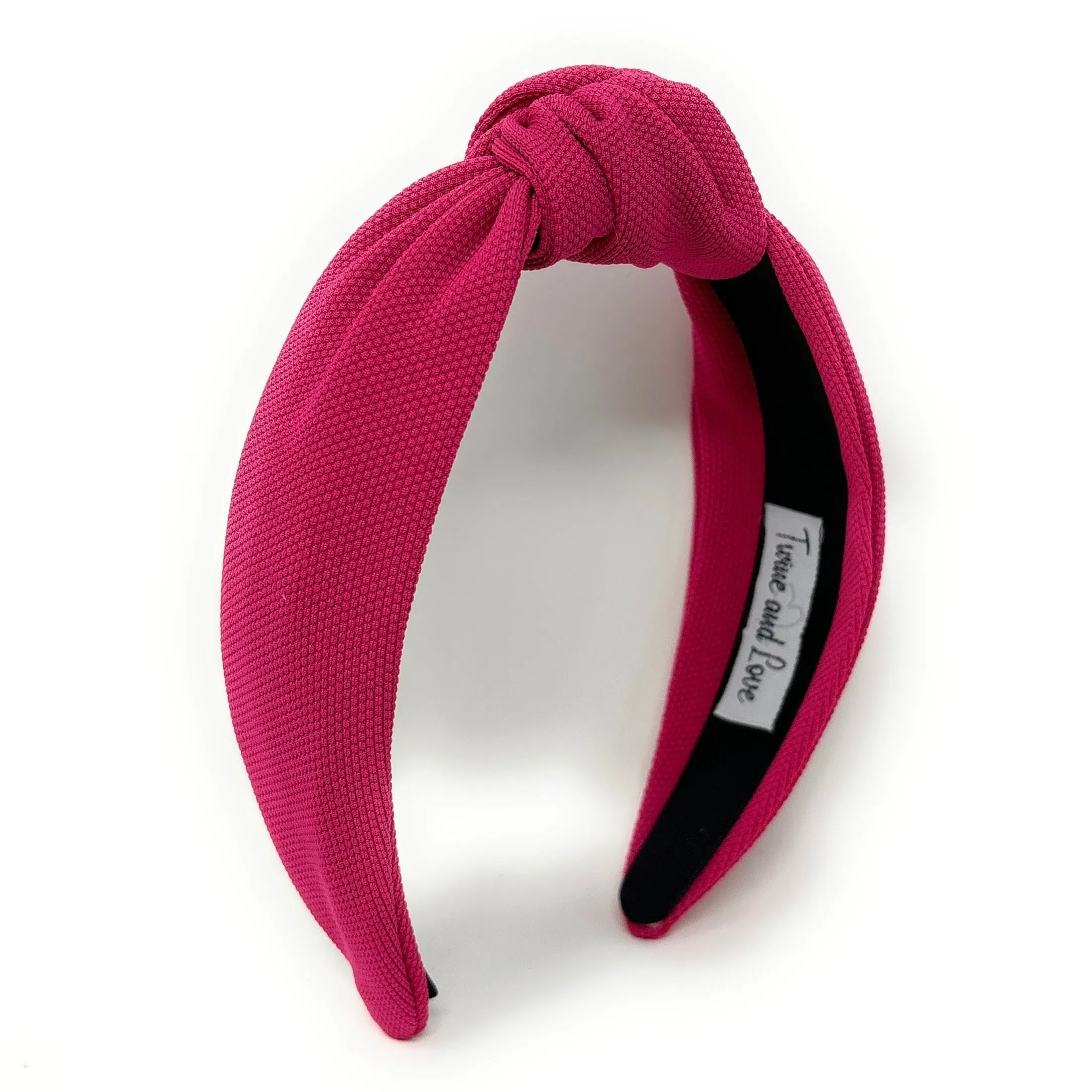 Fuchsia Solid Color Knotted Headband