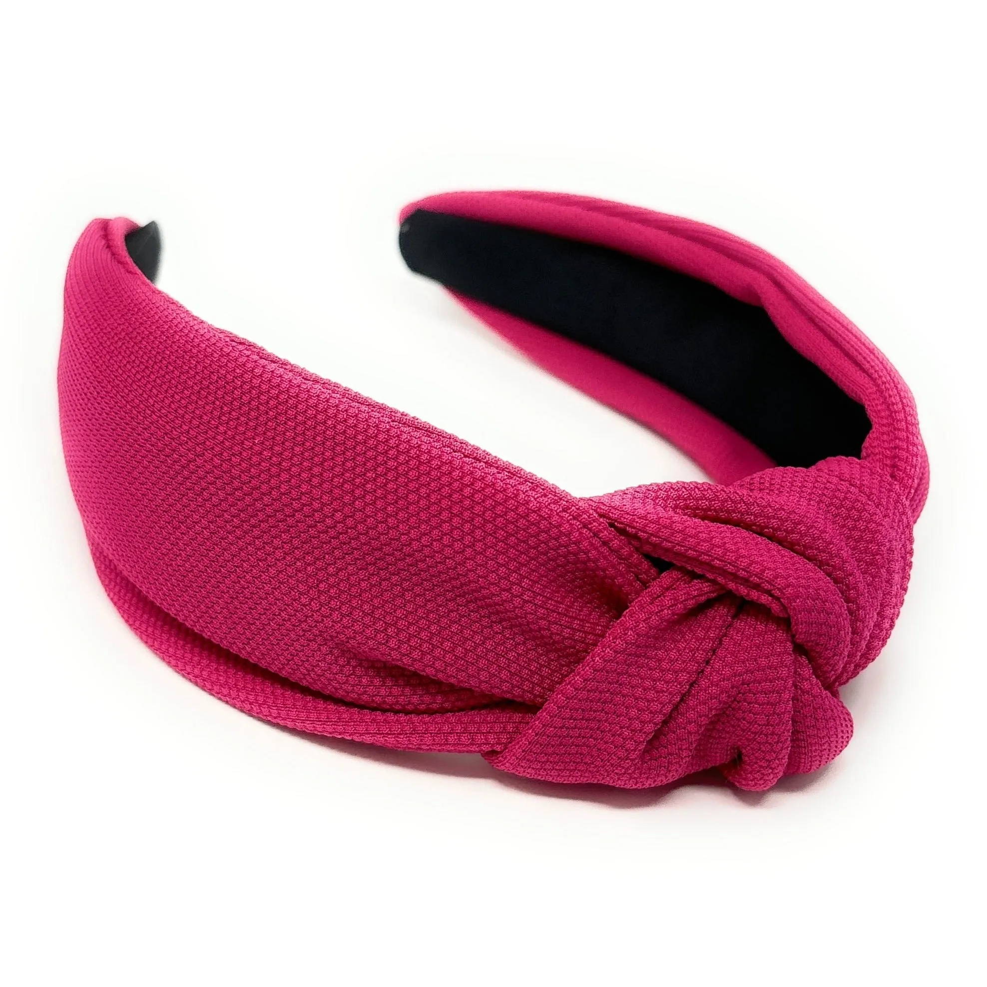 Fuchsia Solid Color Knotted Headband