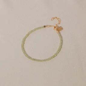 Galore Bracelet Birthstone September Peridot | Gold