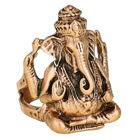 Ganesh Ring in Copper