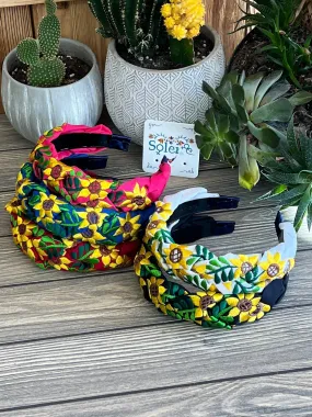 Girasol Embroidered Headband