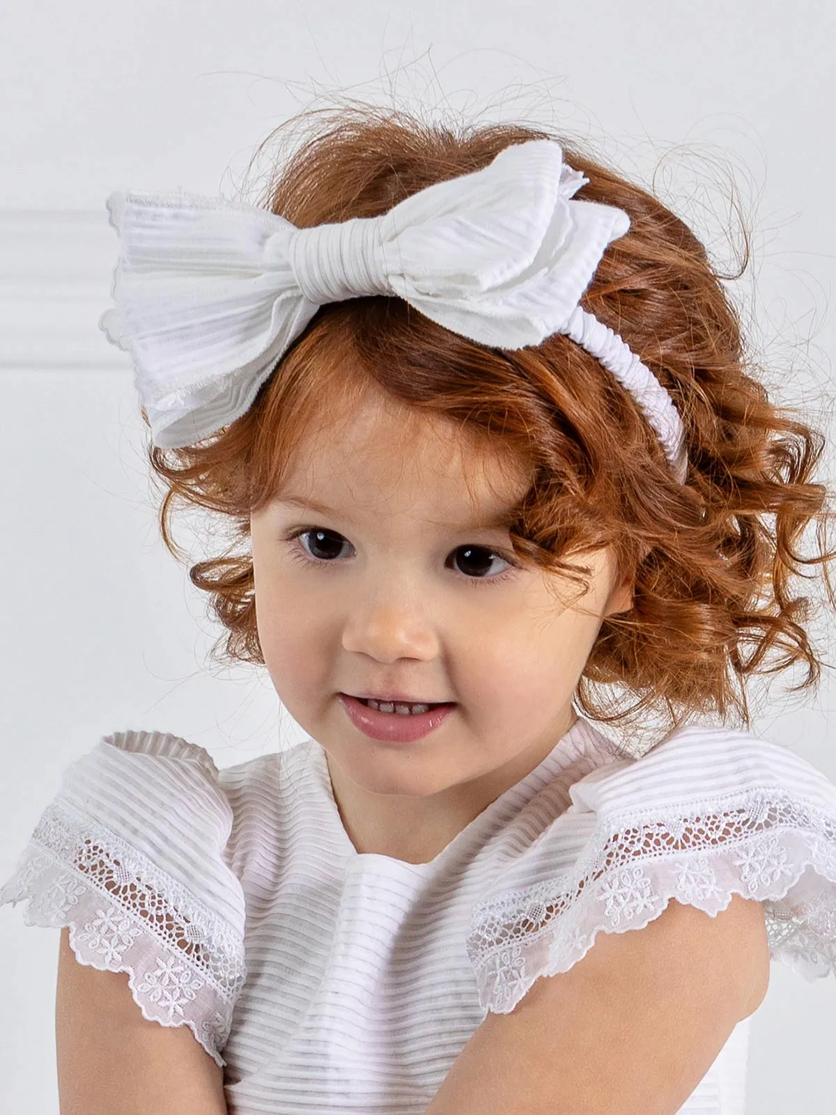 Girl's Headband with cotton bow - KIDNESS