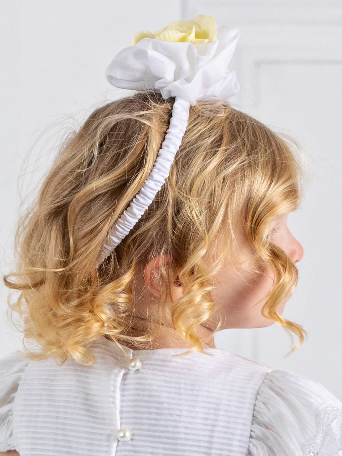 Girl's Headband with yellow flower-SUNBEAN