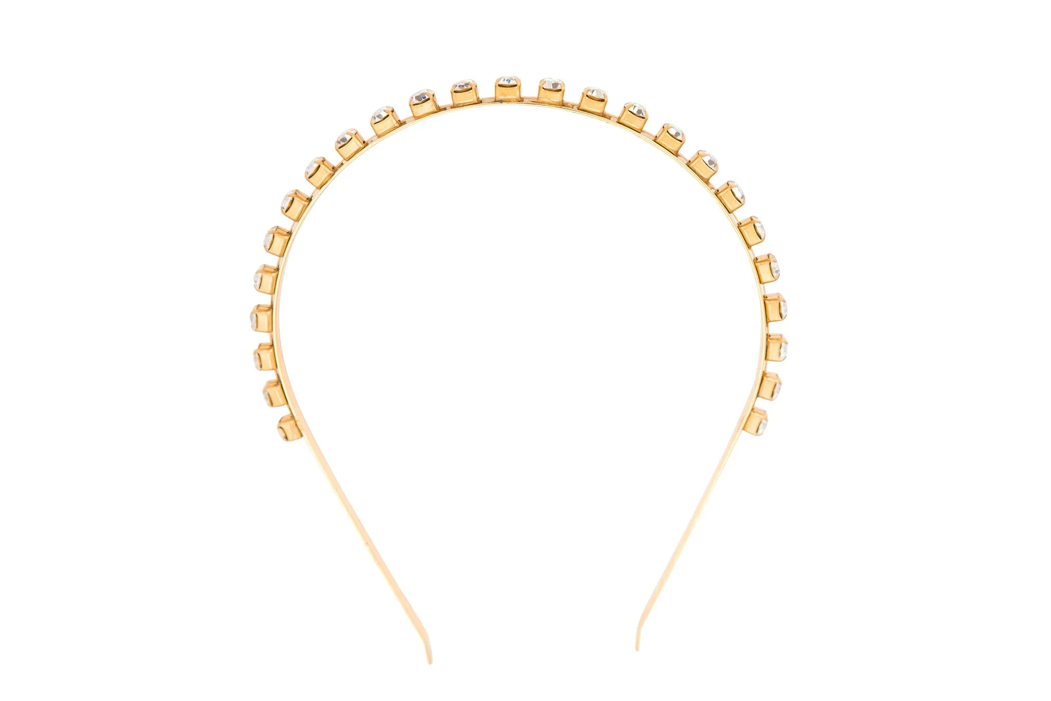 Gold Dainty Rhinestone Headband