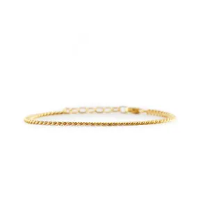 Gold Diamond Cut Bracelet