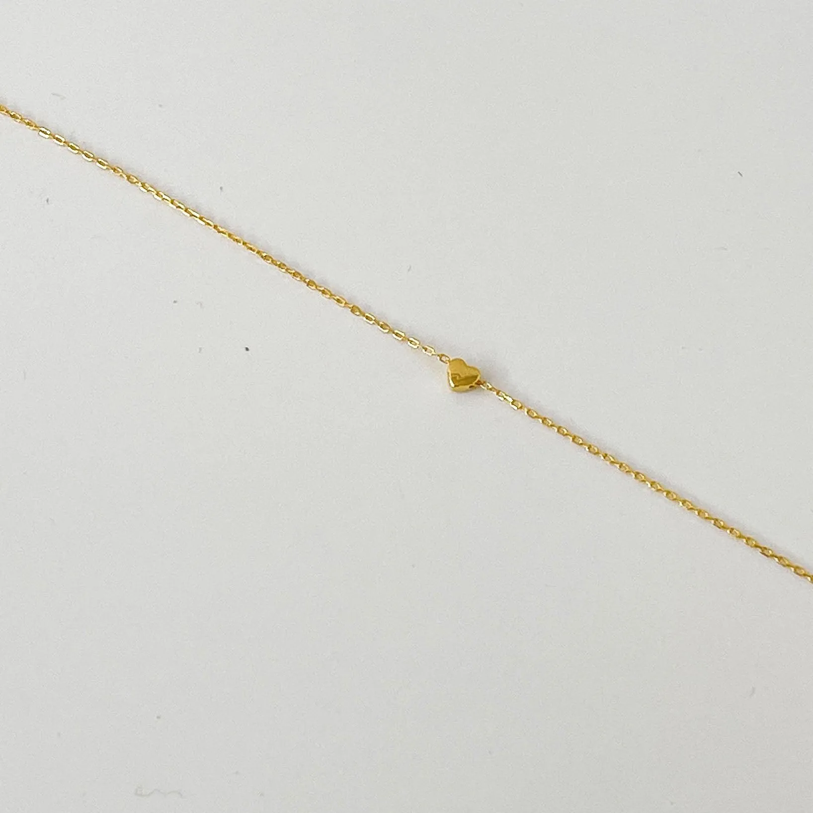 Gold filled Bracelet with small gold heart