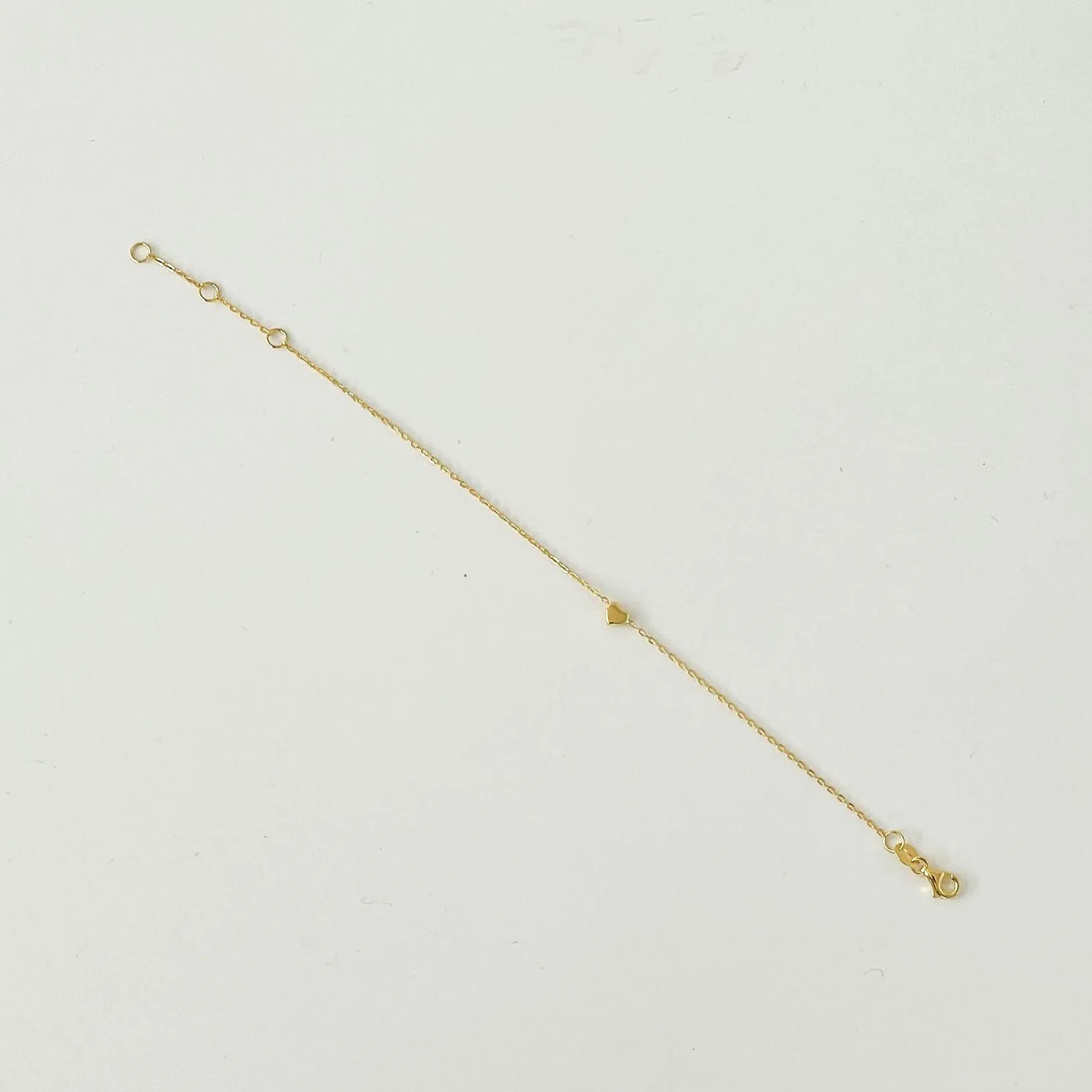 Gold filled Bracelet with small gold heart