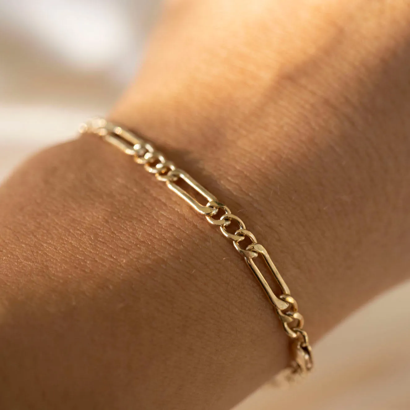 Gold Filled Figaro Bracelet