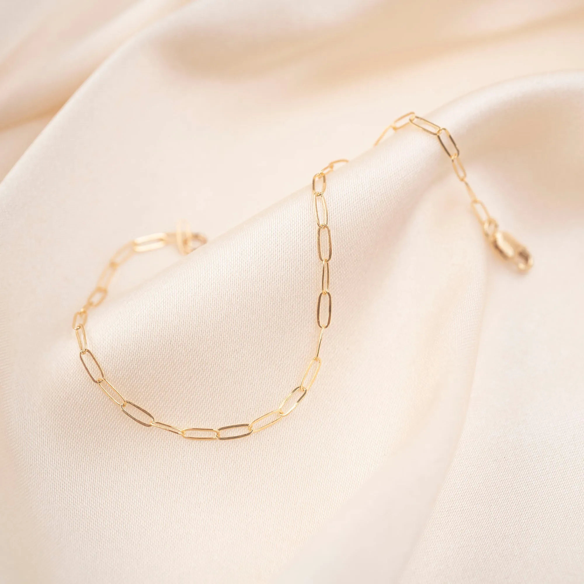 Gold Filled Thin Rectangle Necklace