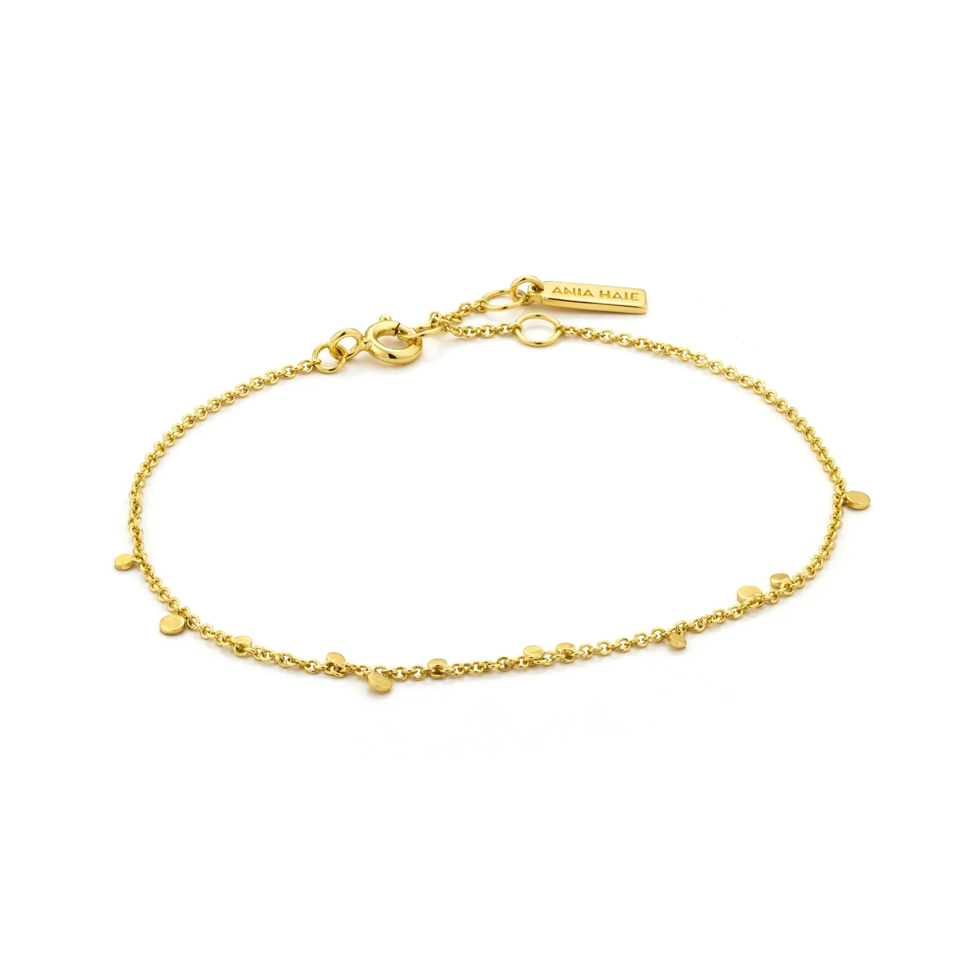 Gold Geometry Mixed Discs Bracelet