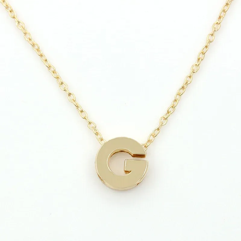 Gold Initial Necklace, Alphabet Necklace, Personalized Jewelry, A to Z Letter Necklace, Dainty Necklace, Monogram Necklace, Gift for Her