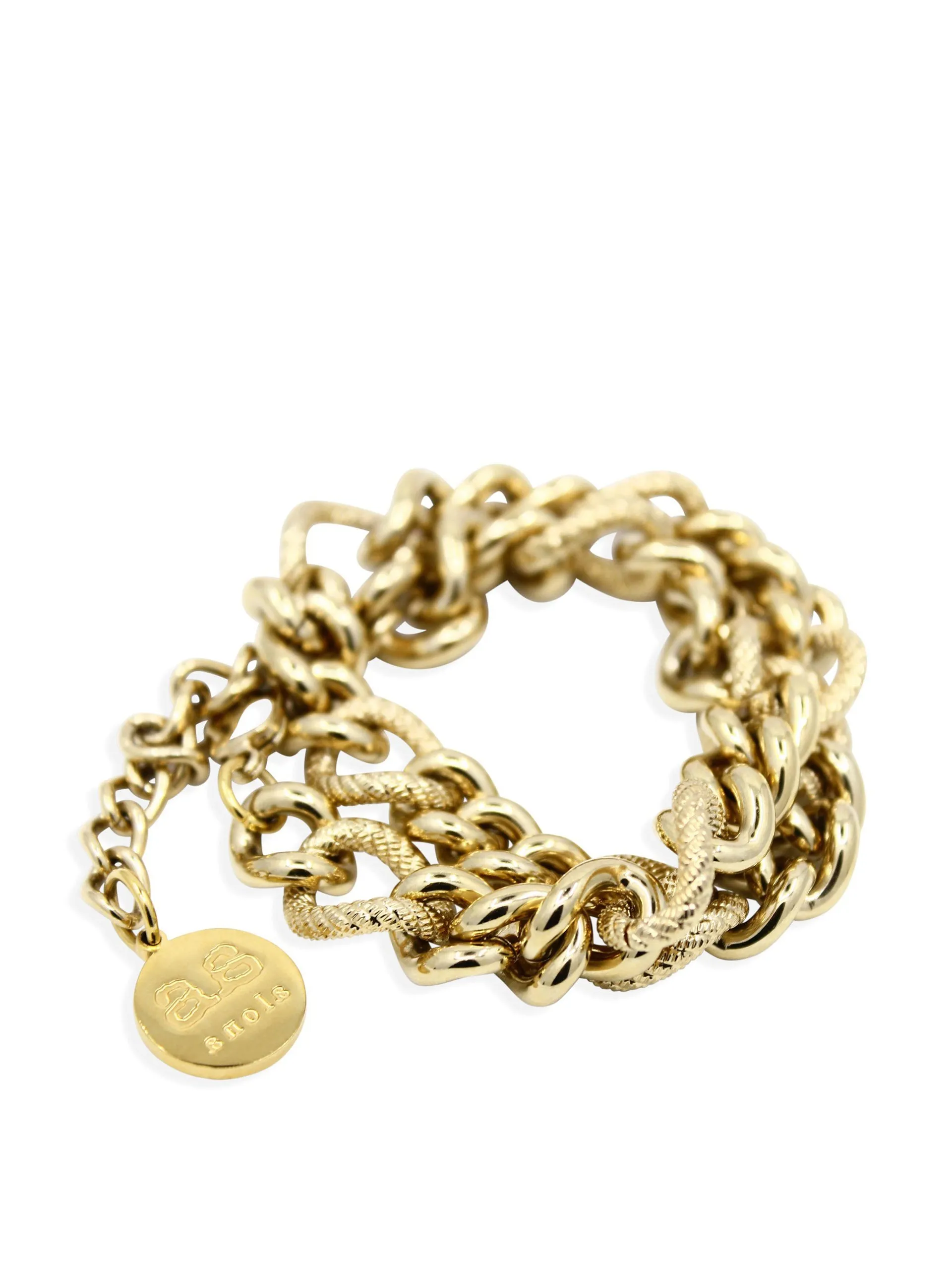 Gold lana choker / double bracelet