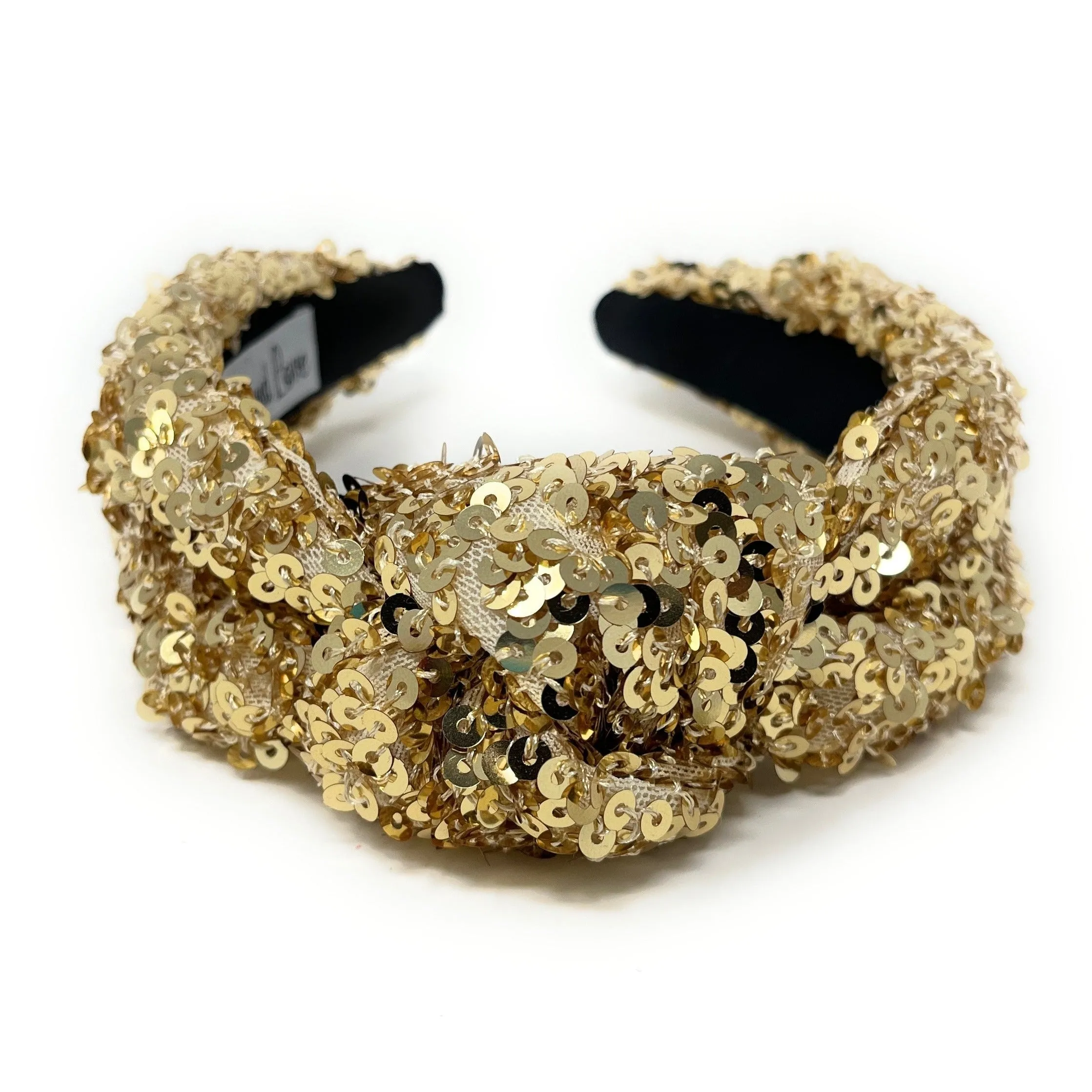 Gold Sequin Knotted Headband