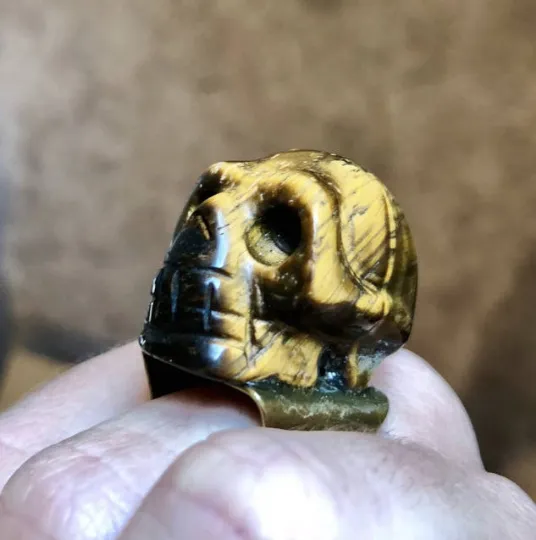 Gold Skull Ring