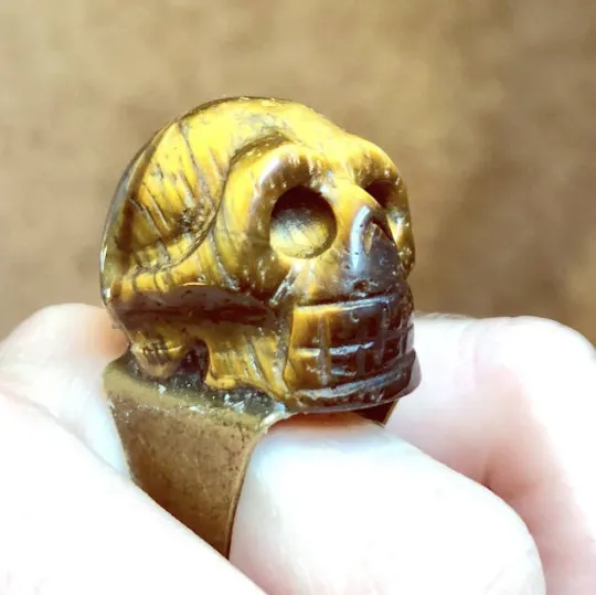 Gold Skull Ring