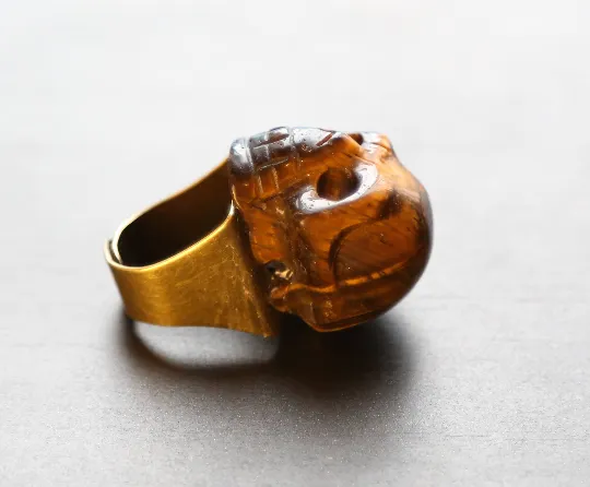 Gold Skull Ring