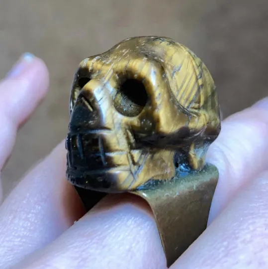 Gold Skull Ring