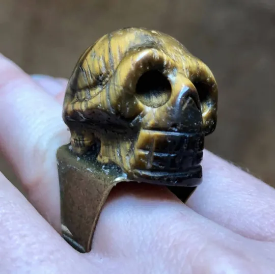 Gold Skull Ring