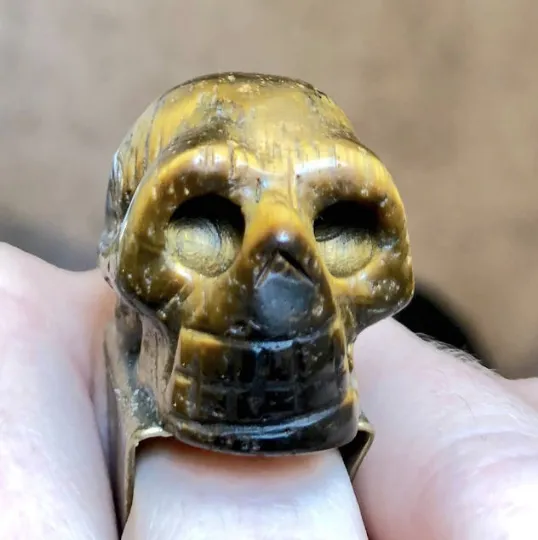 Gold Skull Ring