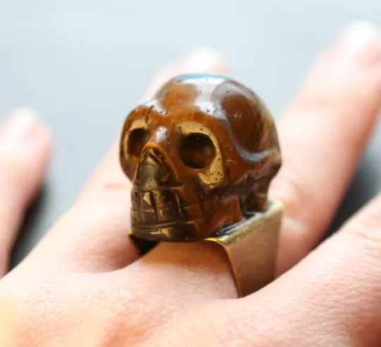 Gold Skull Ring