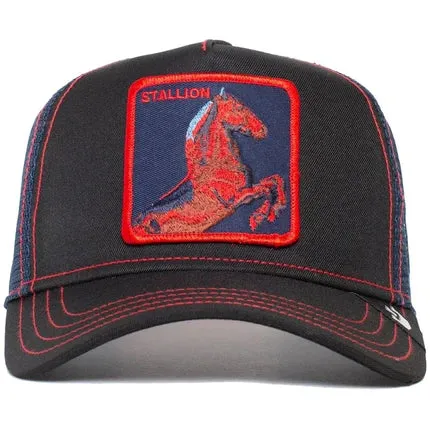 Goorin Bros - Animal Trucker Cap - Stallion Trip - Black and Red