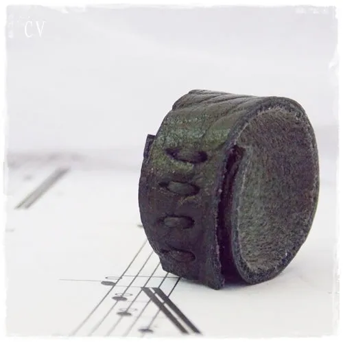 Gothic Corset Leather Ring