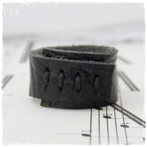 Gothic Corset Leather Ring