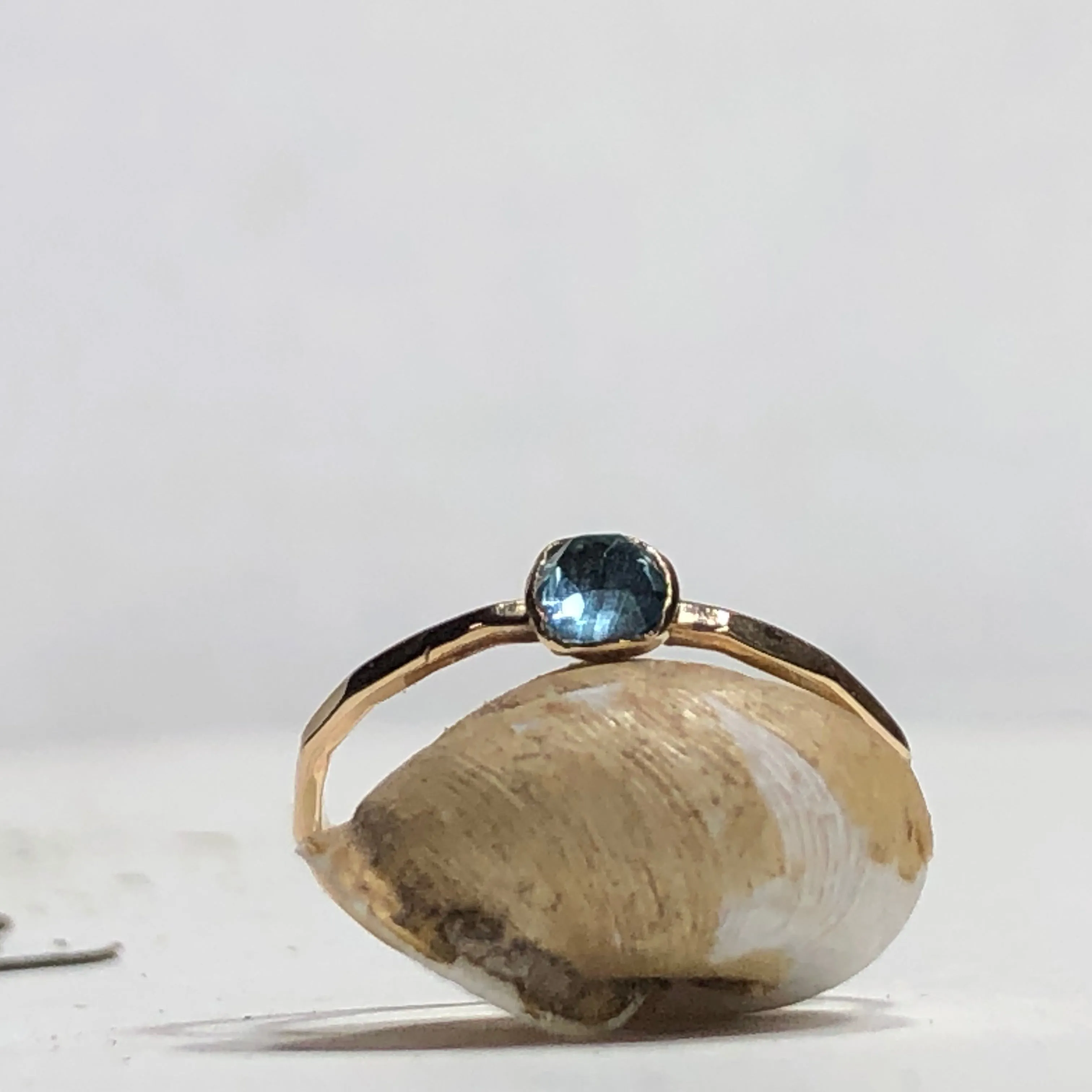 Grace - Swiss Blue Topaz Stacking Ring