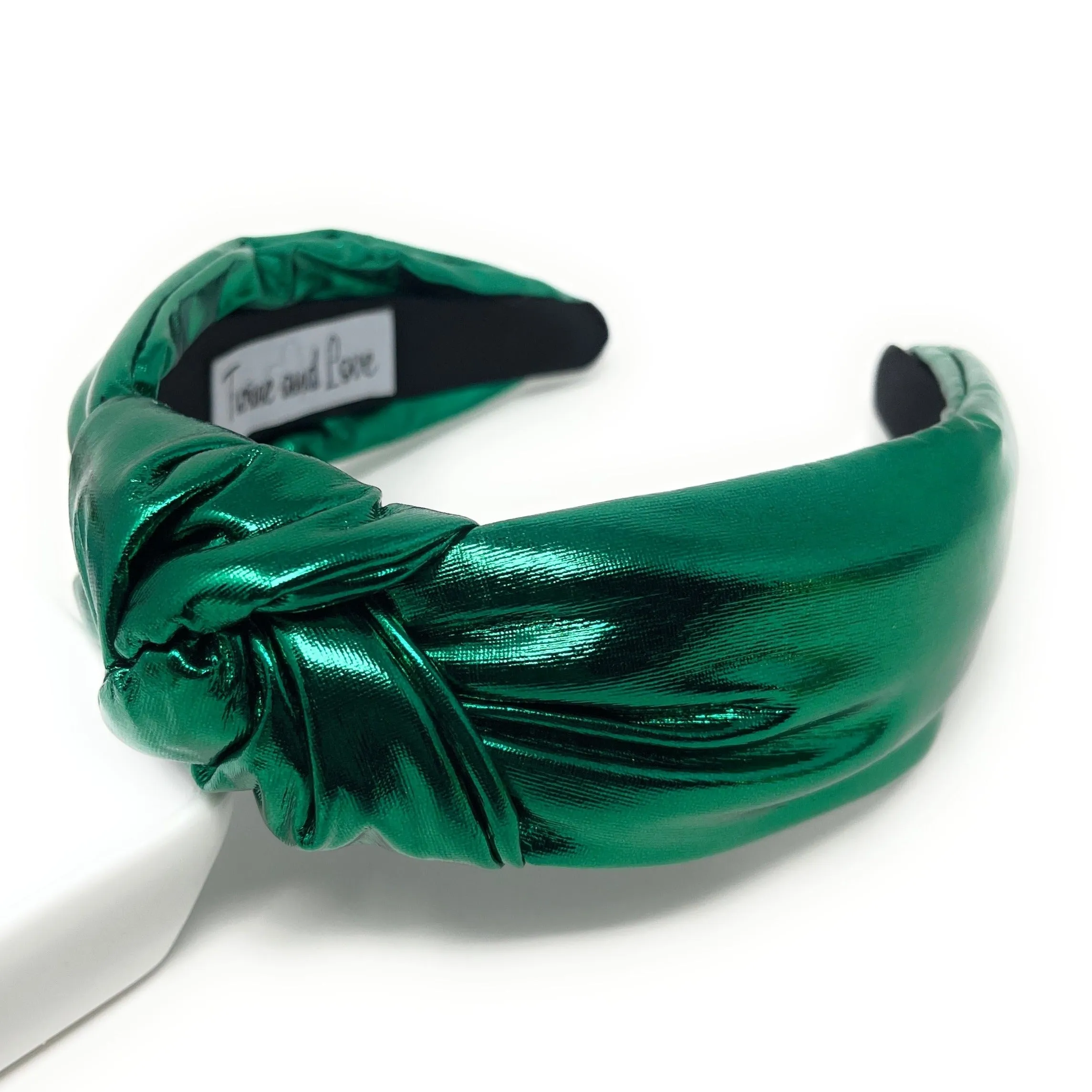 Green Metallic Knotted Headband