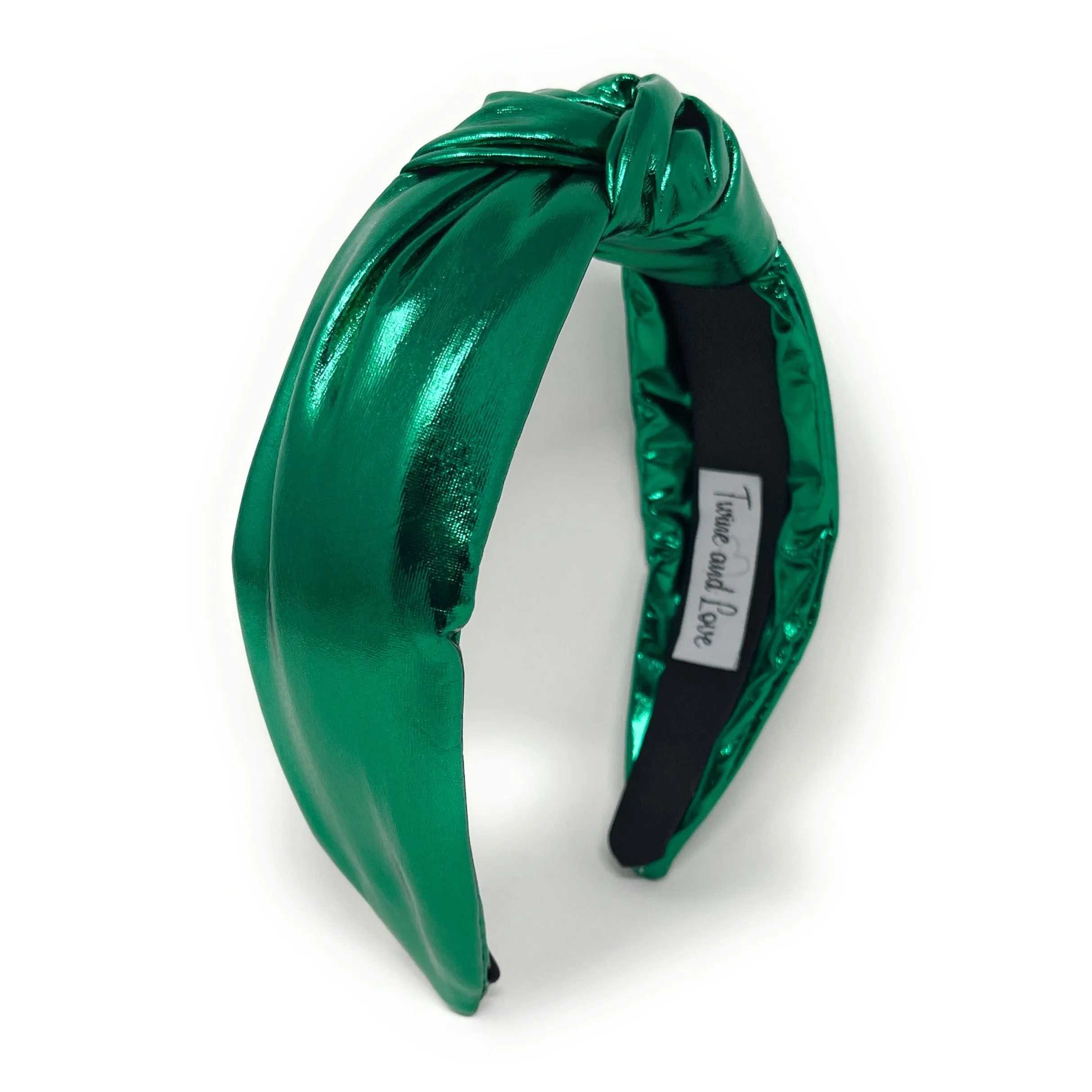 Green Metallic Knotted Headband