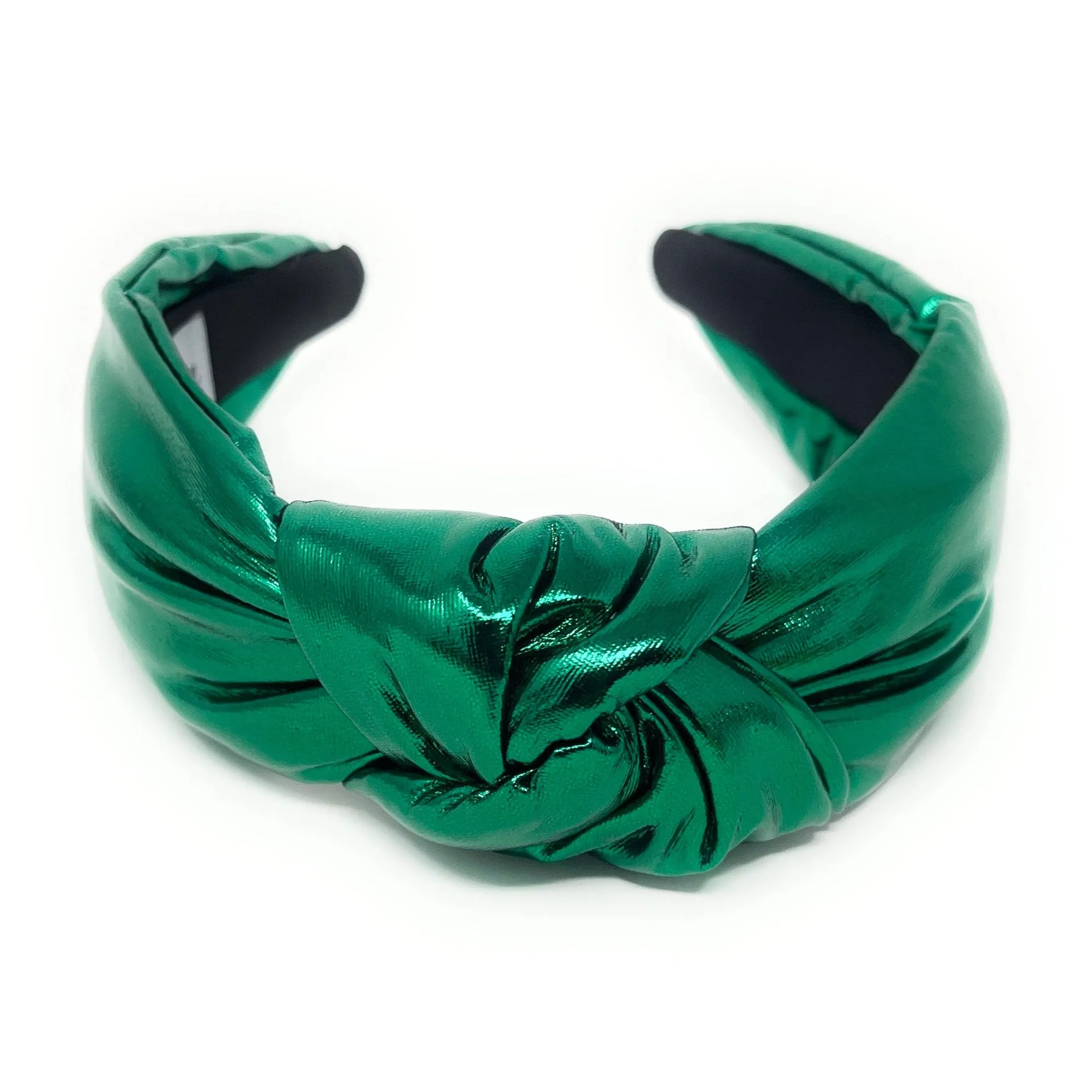 Green Metallic Knotted Headband