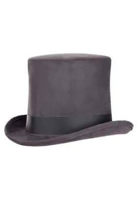 Grey Top Hat - Adult One Size Fits Most Adjustable