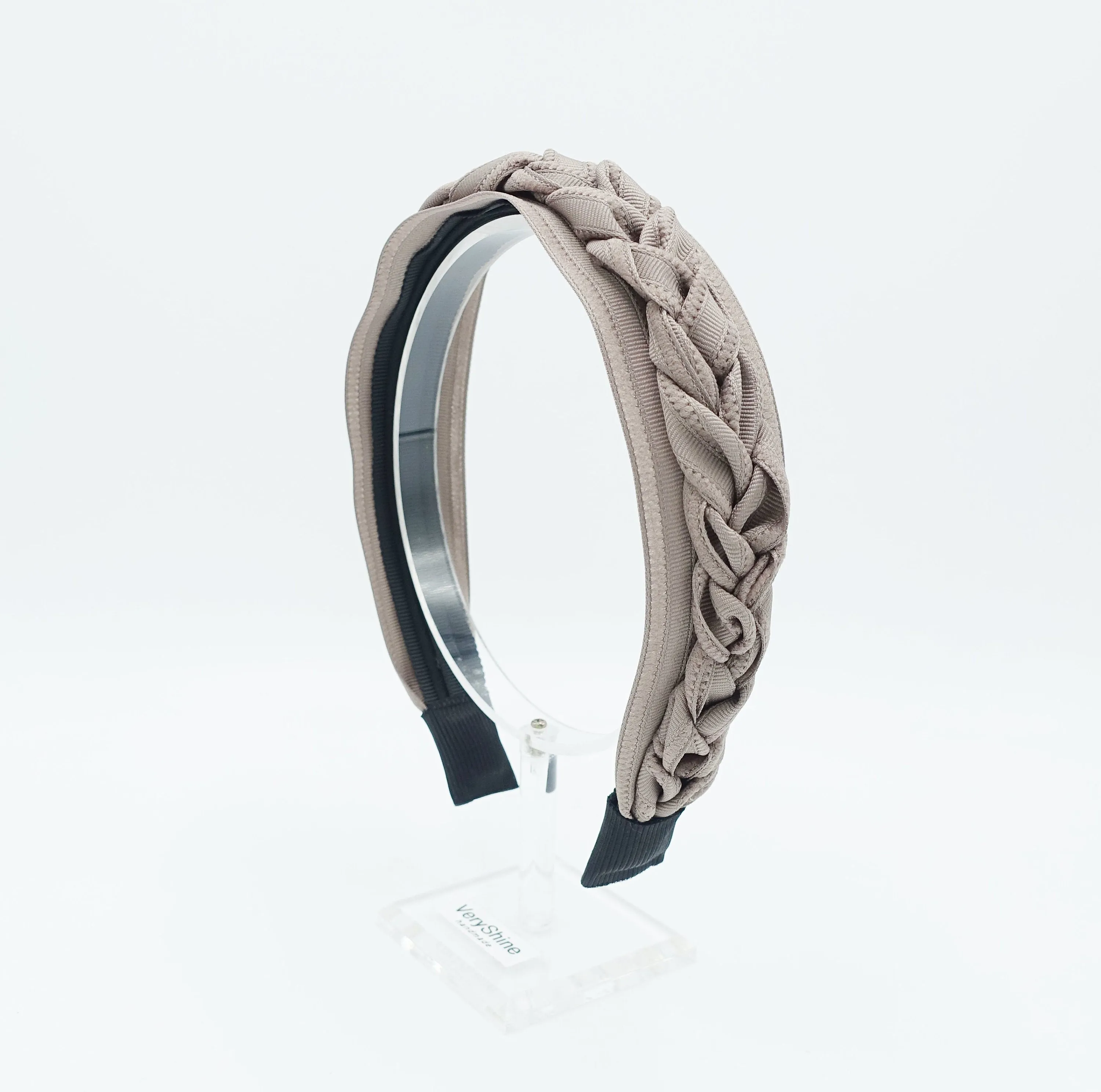 grosgrain braided strap headband added on women headband