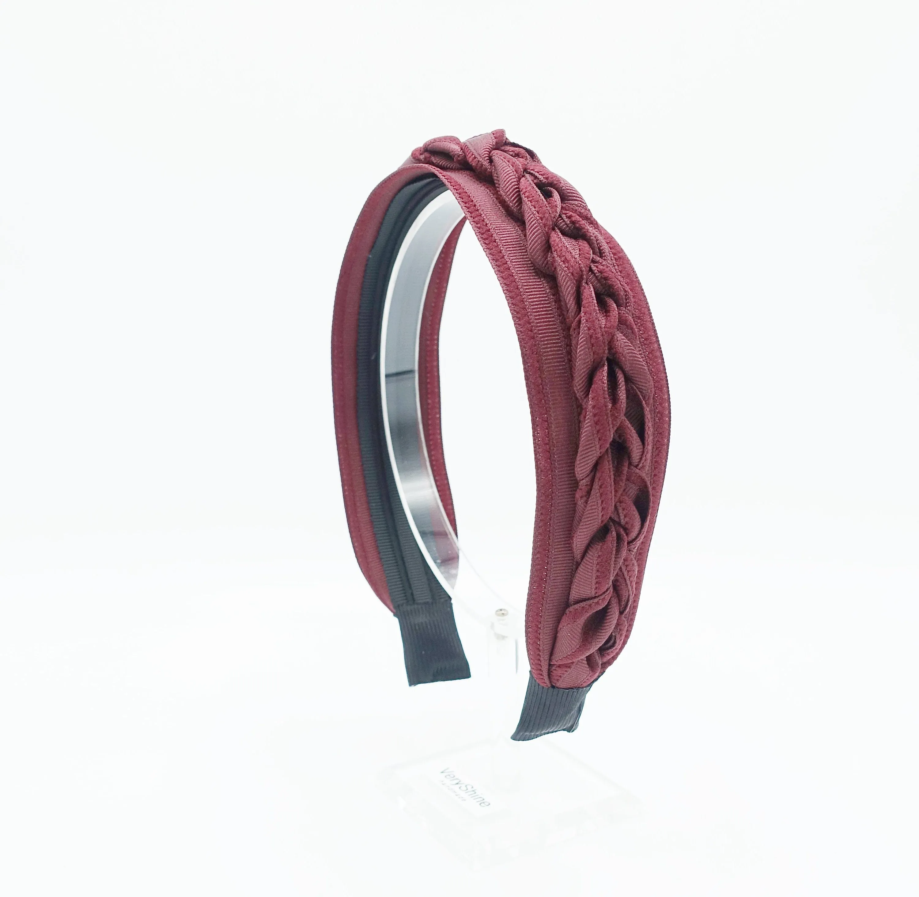 grosgrain braided strap headband added on women headband