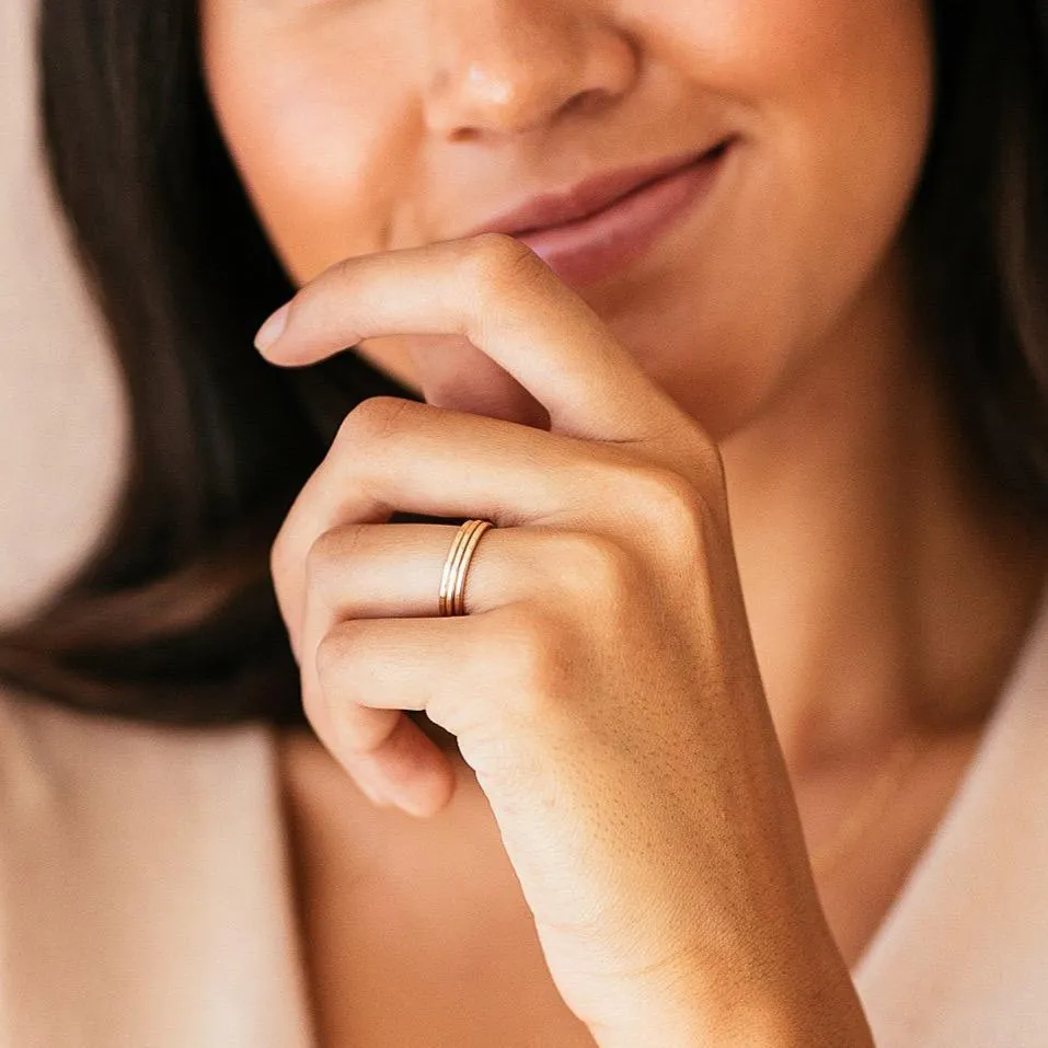 Hammered Stacking Ring