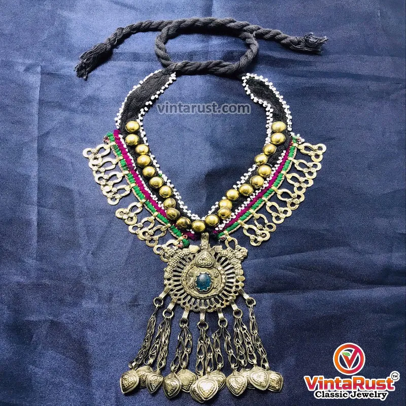 Handmade Turkman Necklace With Tassels