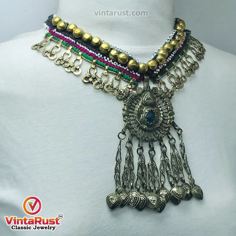 Handmade Turkman Necklace With Tassels