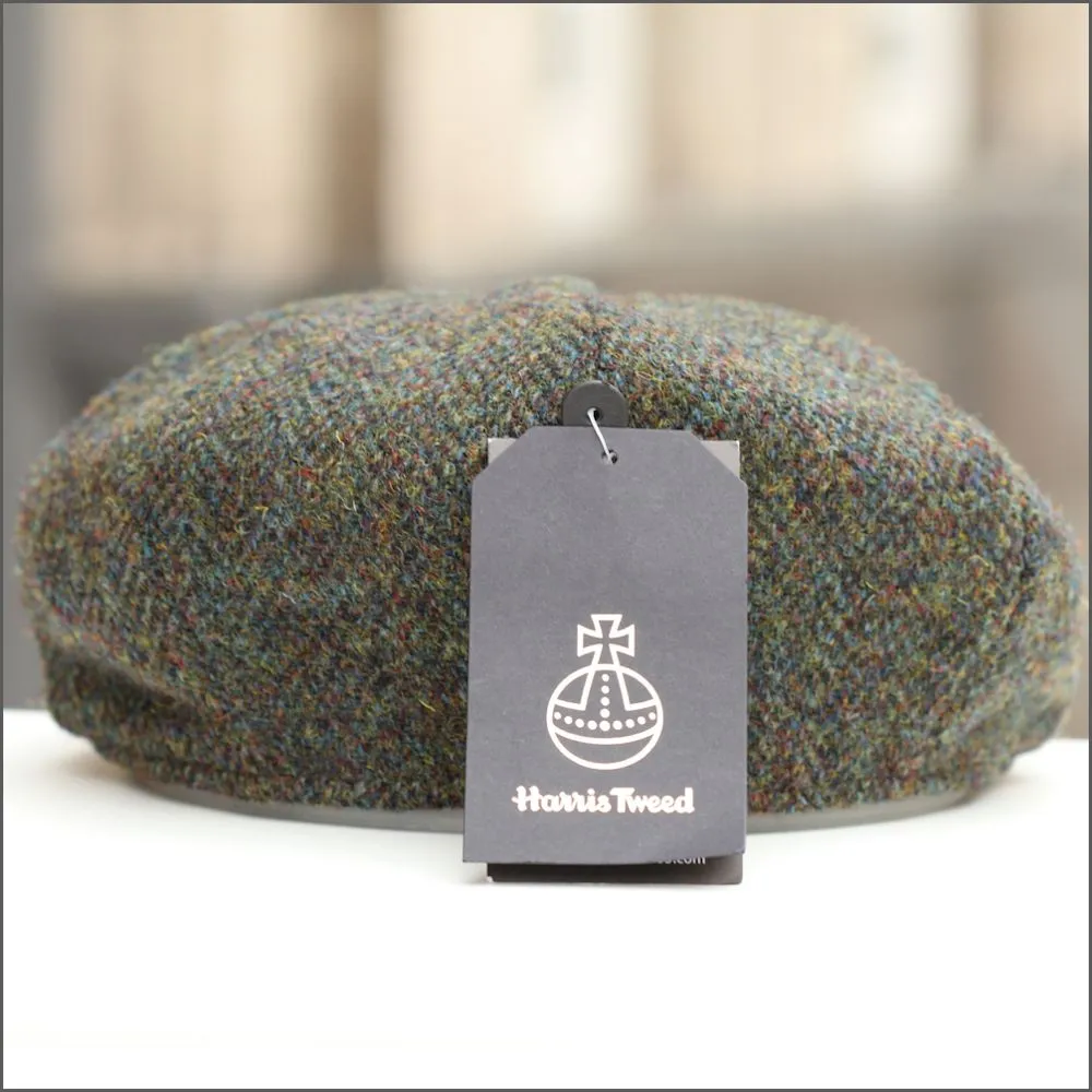 Harris Tweed Carloway 8 Piece Marl Herringbone Cap--