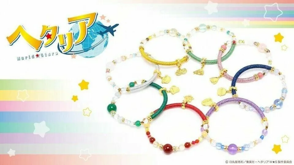 Hetalia World Stars Japan Honda Kiku Wind Cord Braclet Jewelry Limited Cosplay