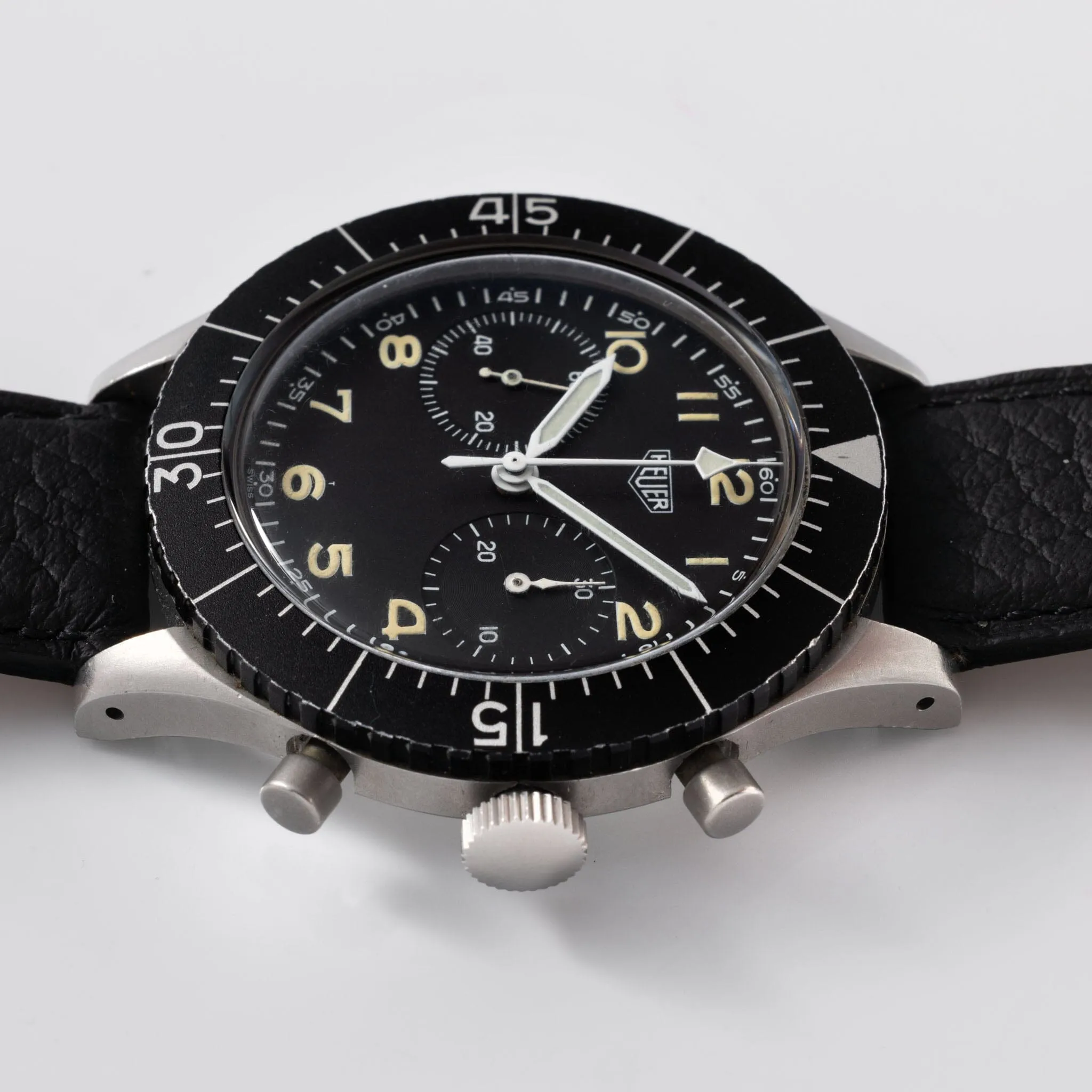 Heuer Chronograph Bundeswehr Issued Chrono Ref 1550SG