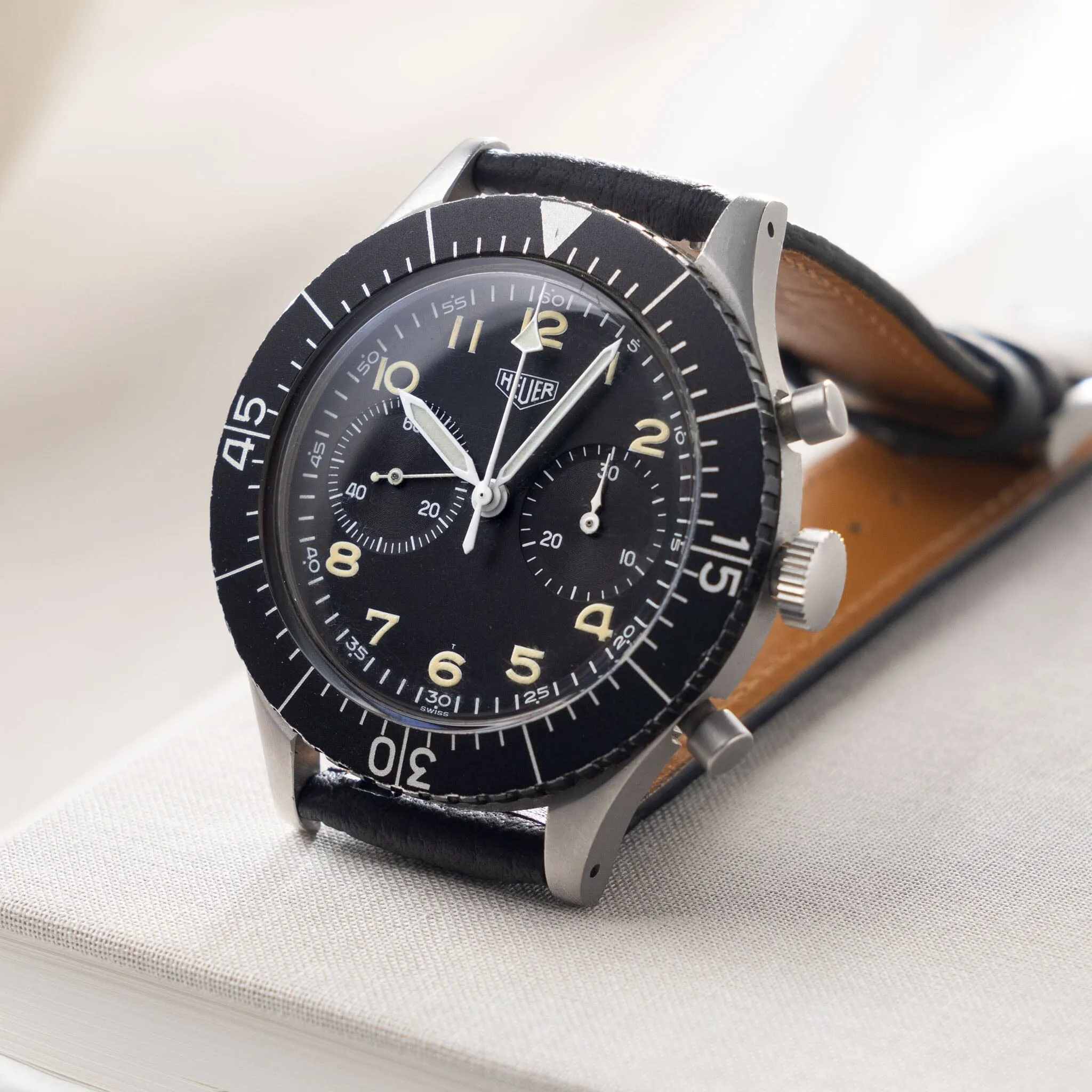 Heuer Chronograph Bundeswehr Issued Chrono Ref 1550SG