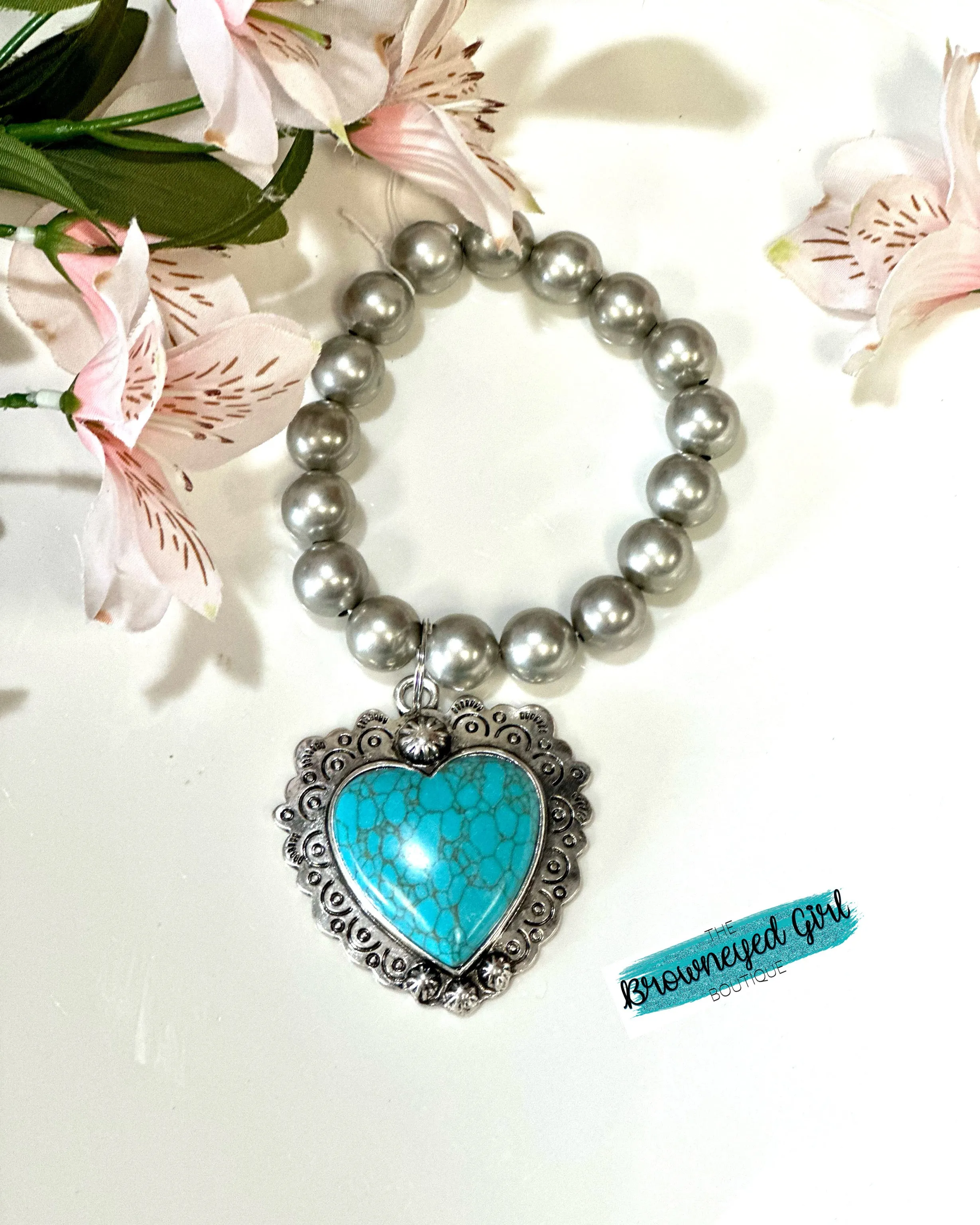 Hope In Your Heart Turquoise Bracelet